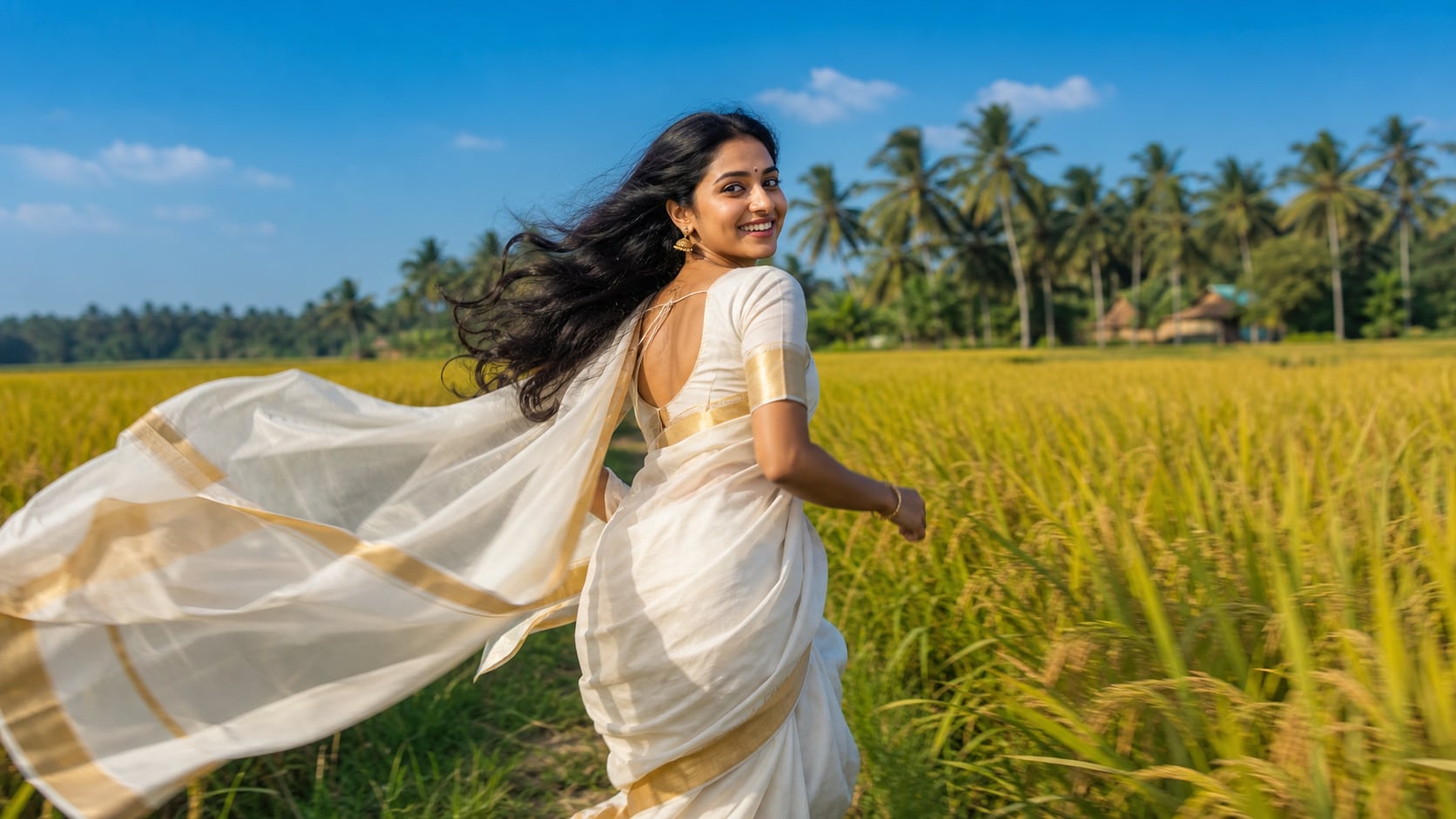 kerala style saree prompts