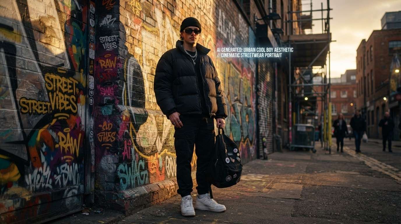 Master the cool boy aesthetic with AI text to image
