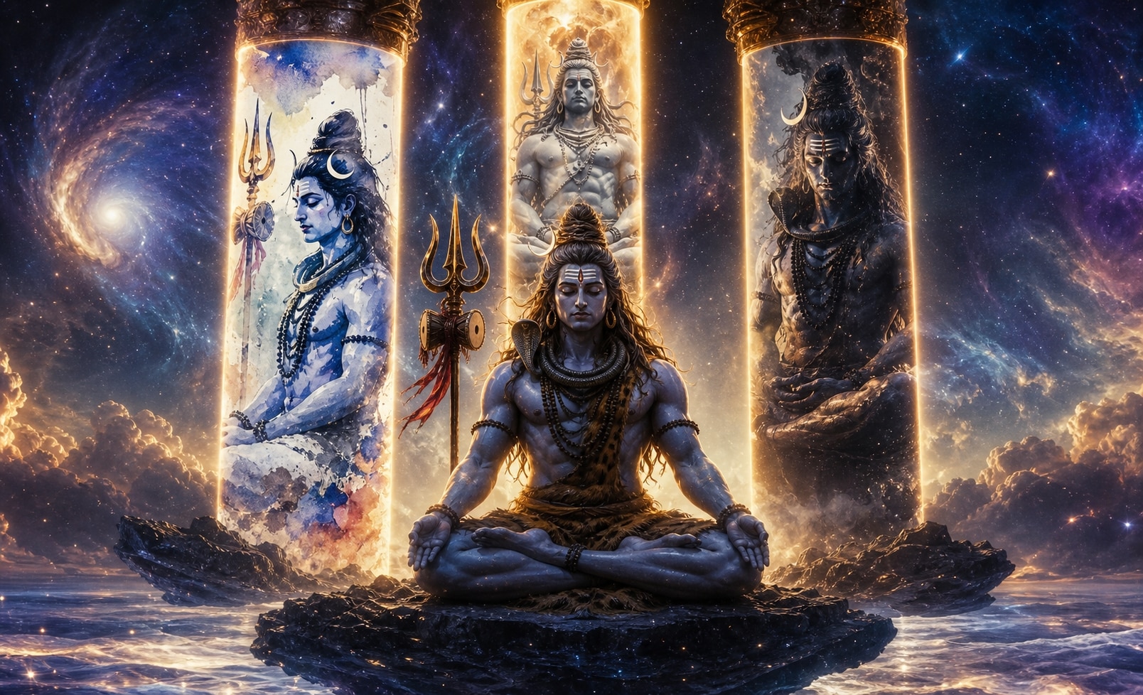 Generate divine shiva art