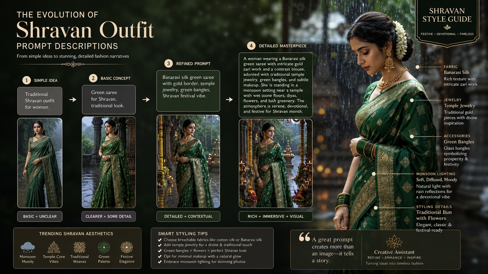 Elevate Prompts with AI Copywriting for Shravan Fashion