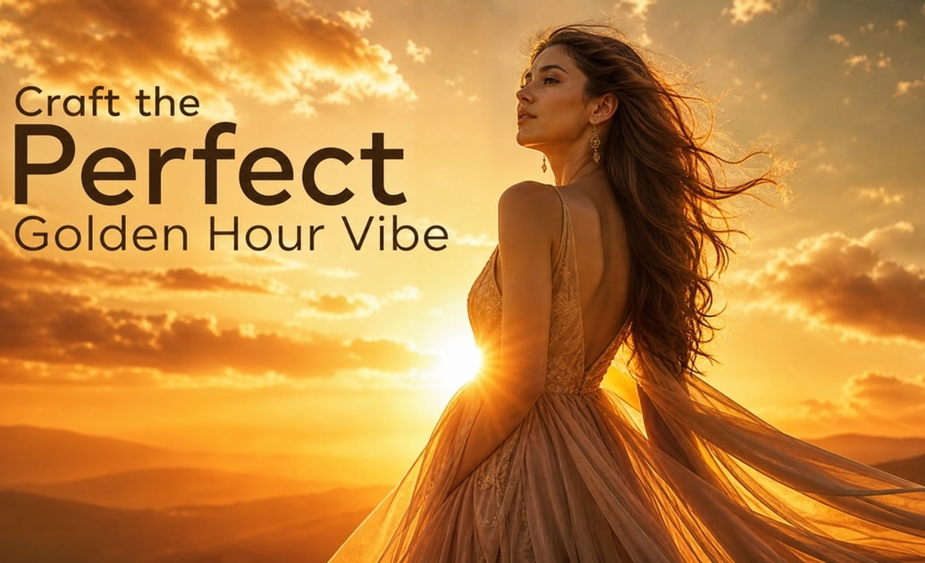 Craft the perfect golden hour vibe for sky aesthetics