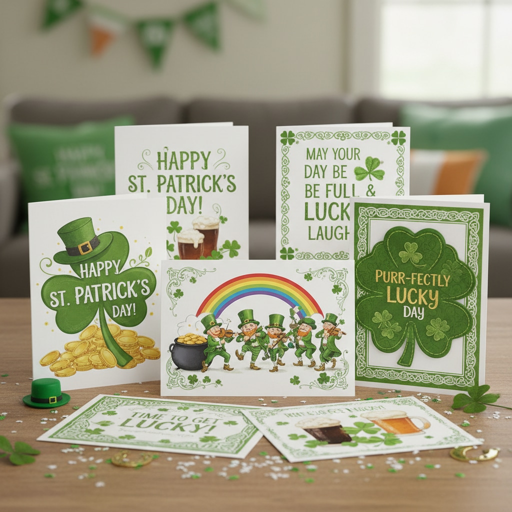 ai st patricks day card in the filmora app