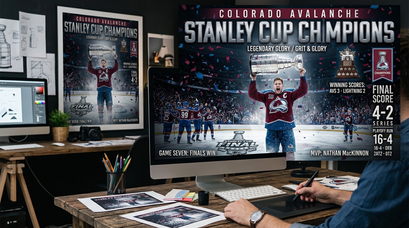 Design iconic posters and colorado avalanche stanley cup wallpaper