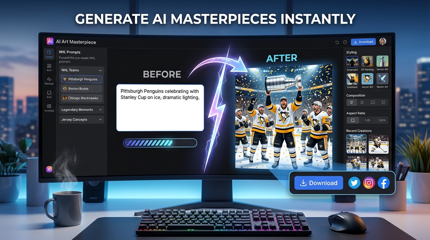Generate instantly with pittsburgh penguins stanley cup wallpaper