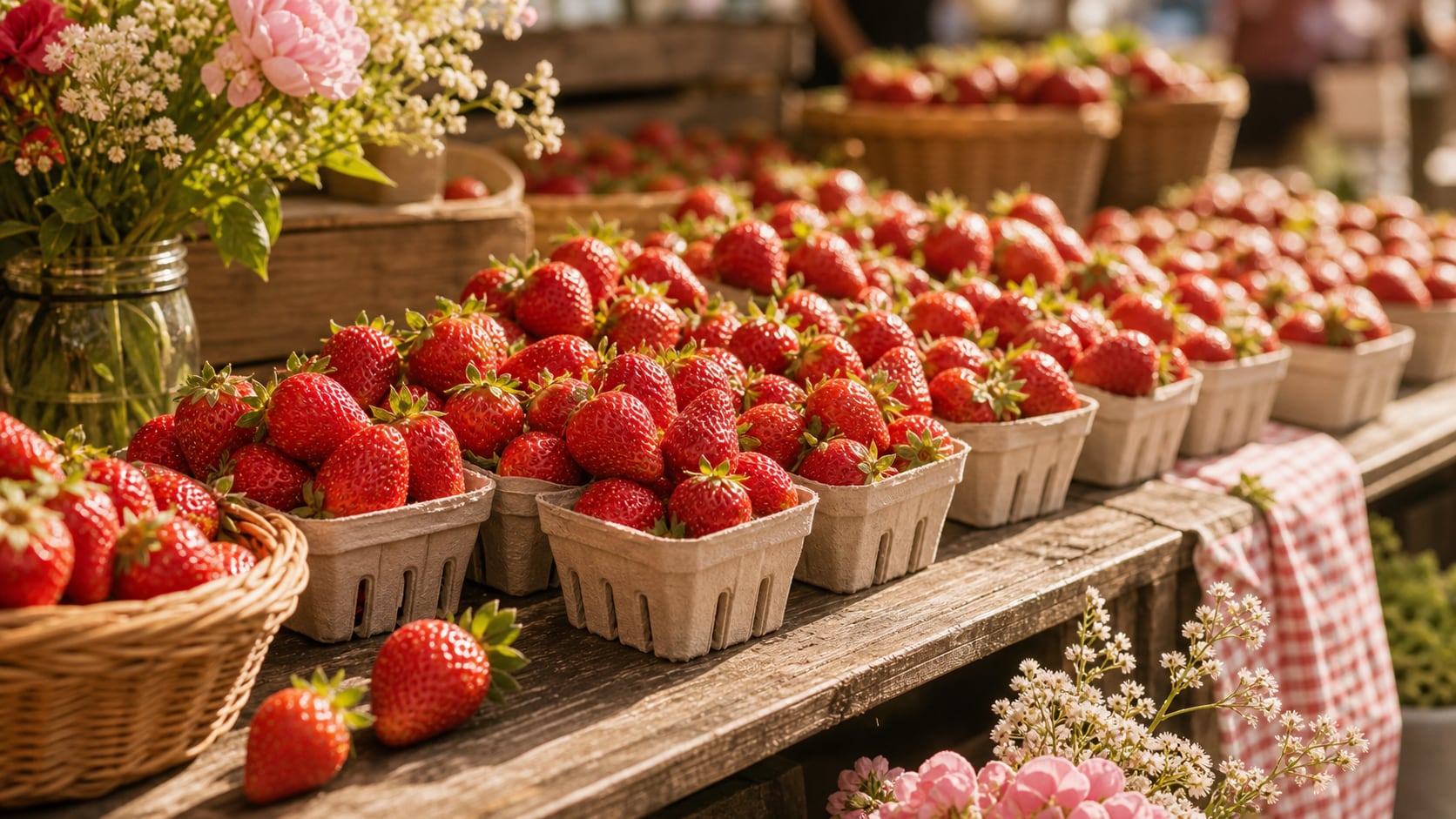 strawberry aesthetic prompts
