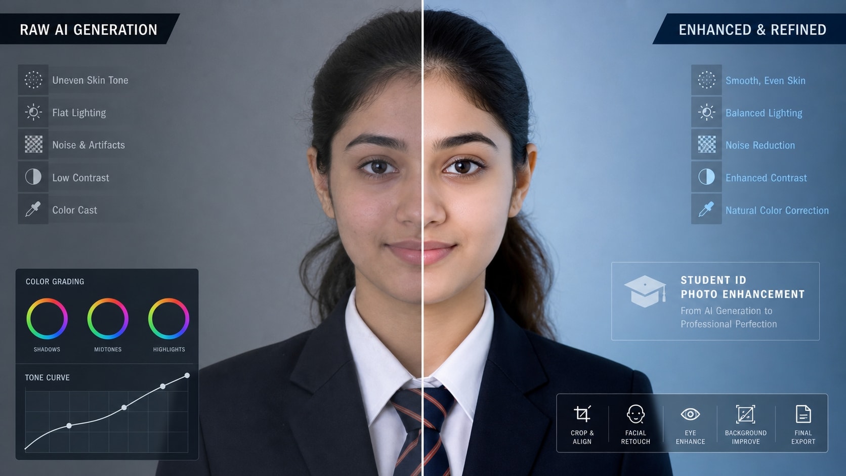 Advanced image processing for student id cards