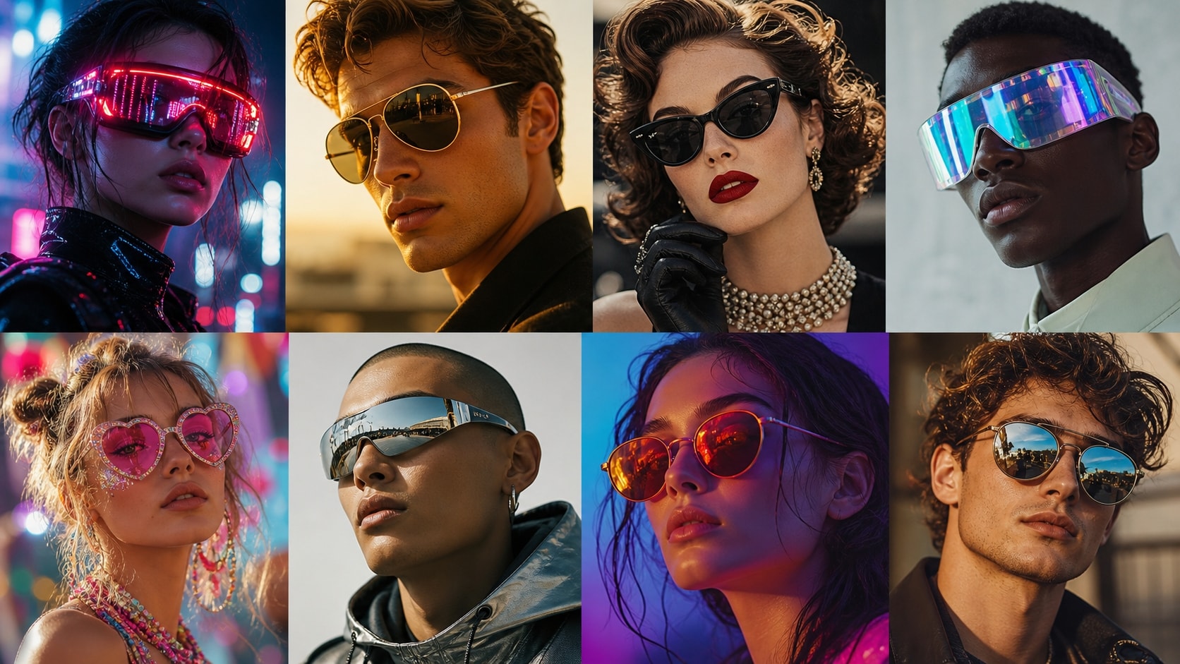 Master the funky sunglass portraits prompt in Filmora