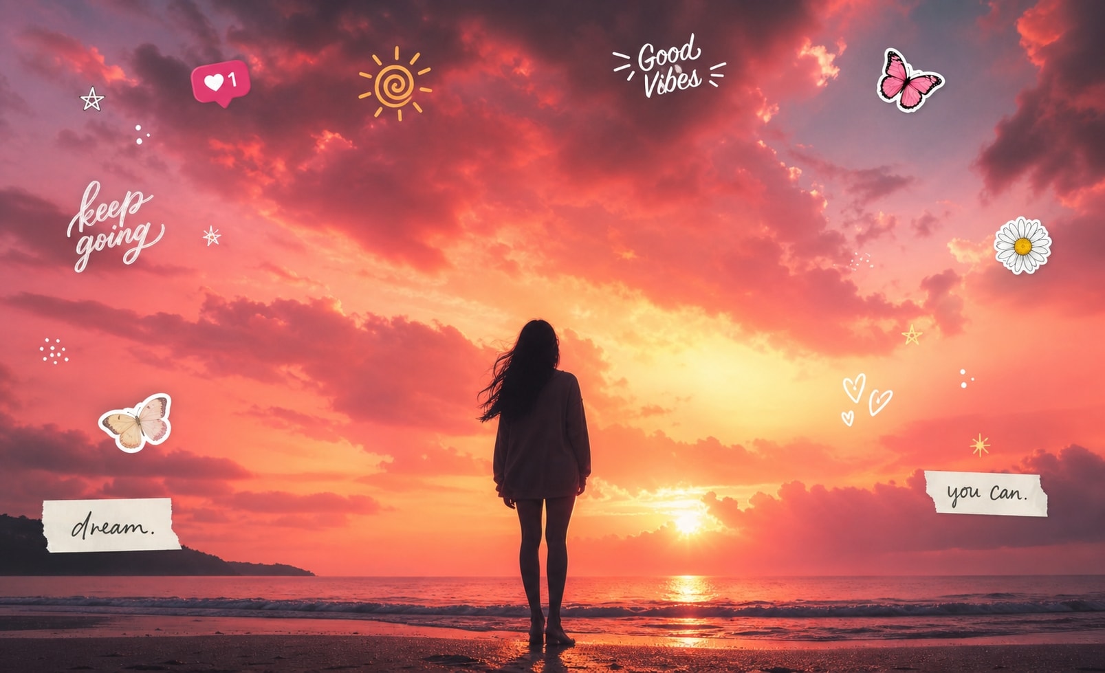 Seamless Social Media Editing with sunset photo editing prompt