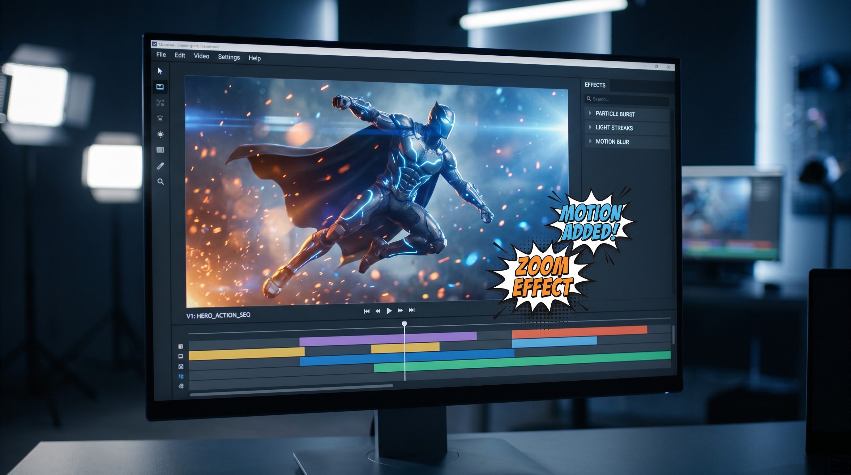 Turn superhero portraits into videos with Filmora