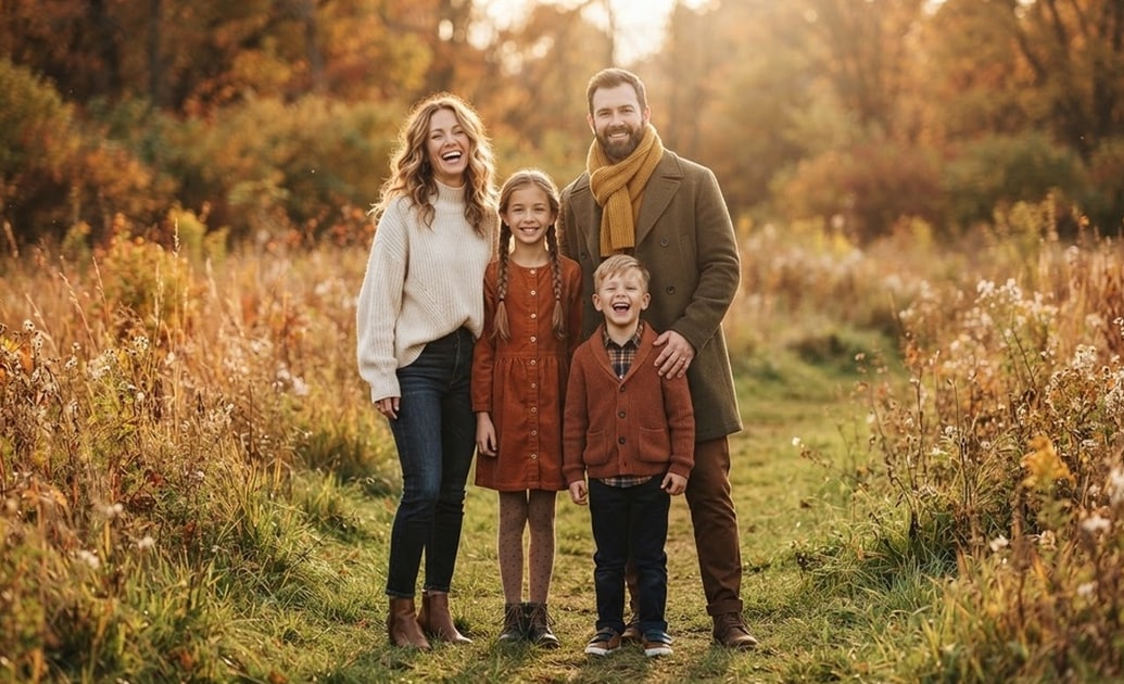 Thanksgiving family pictures color palette inspiration