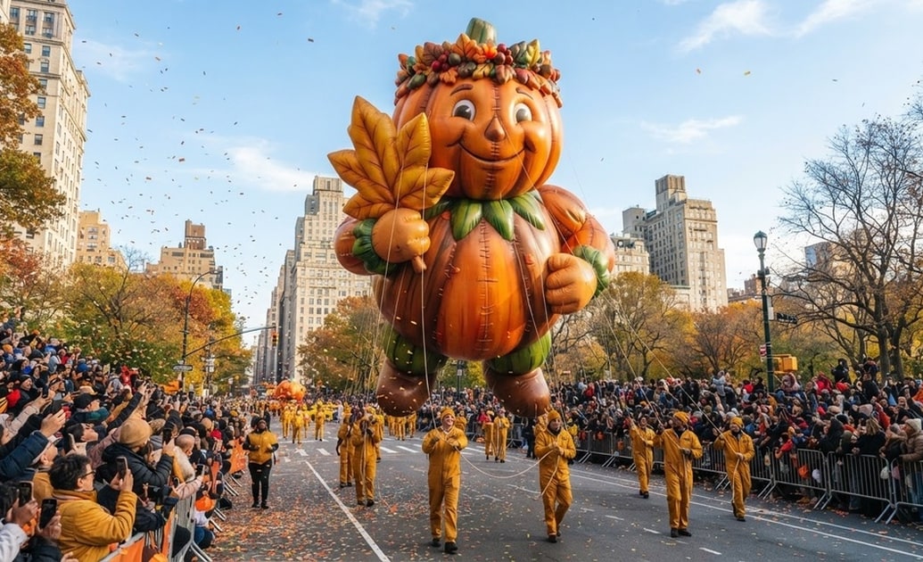 Design custom thanksgiving parade balloon ai prompt