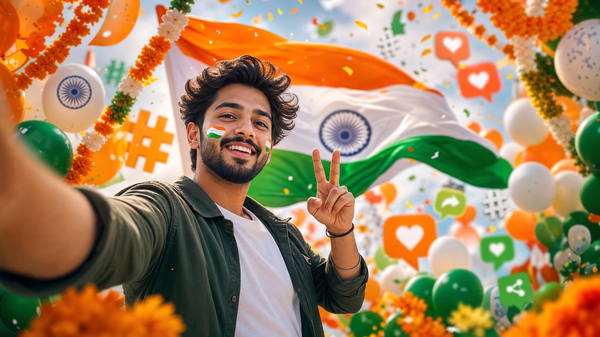 Supercharge your social media with Tiranga AI prompt photos