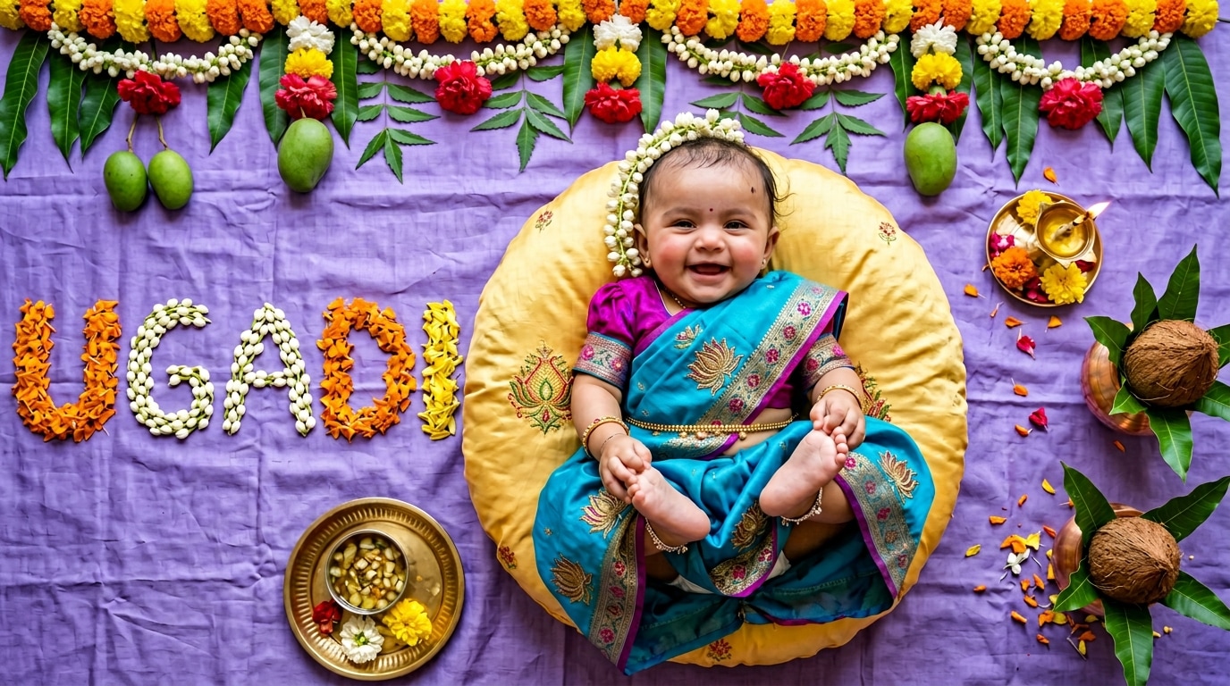 Ugadi baby photoshoot