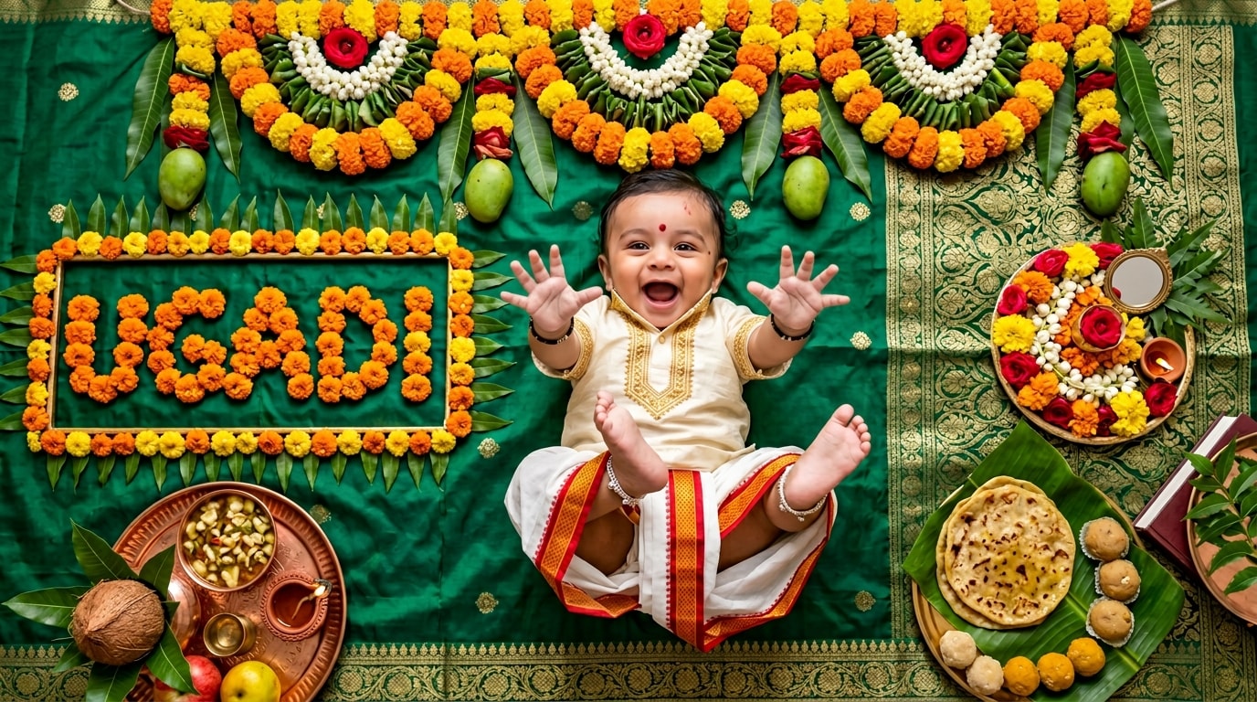 Ugadi baby boy photoshoot