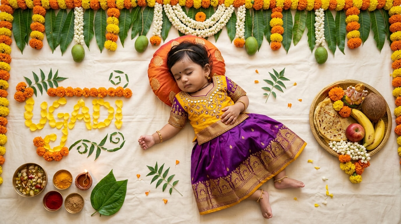 Ugadi baby photo editing