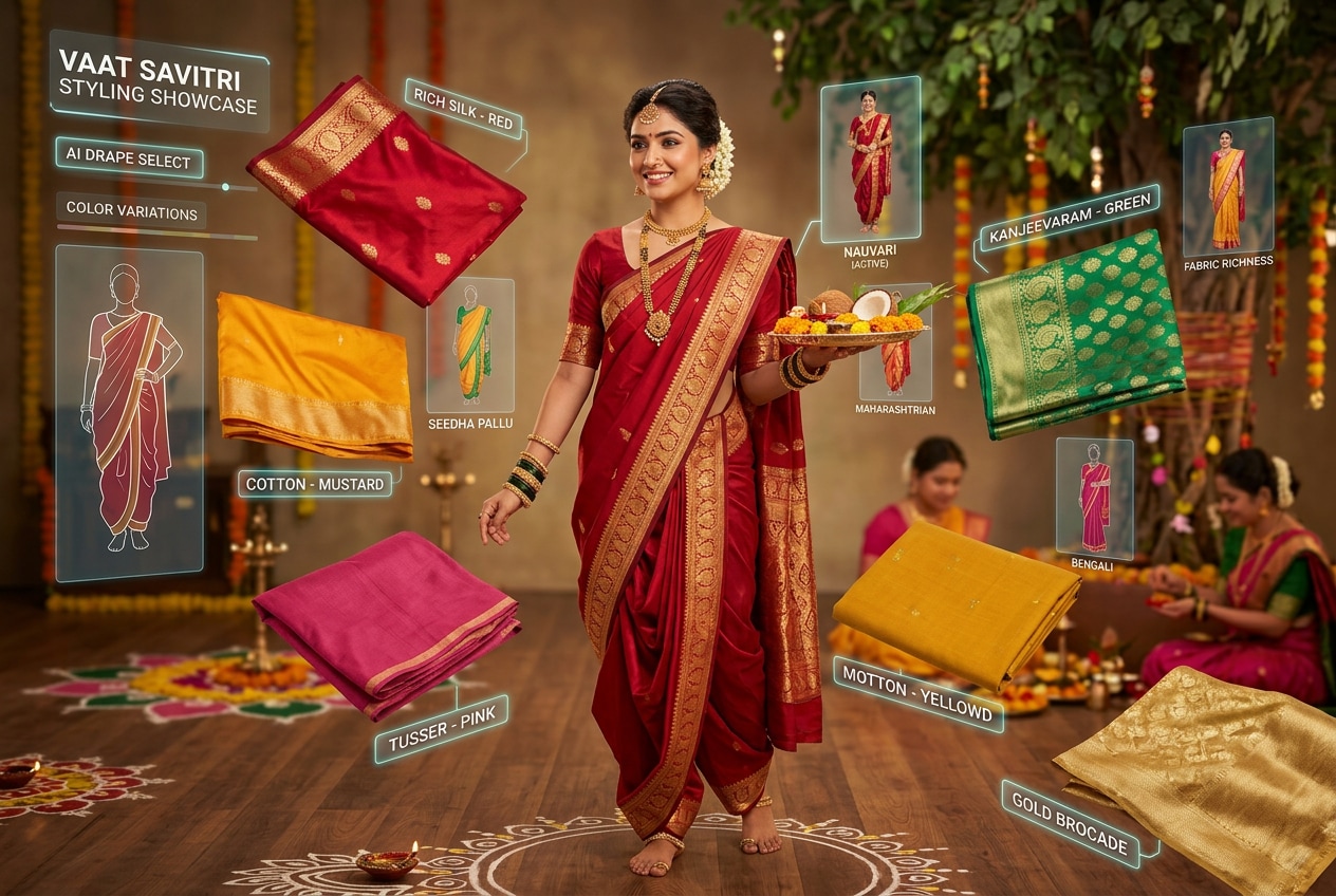 Perfect your Vat Savitri traditional attire digitally