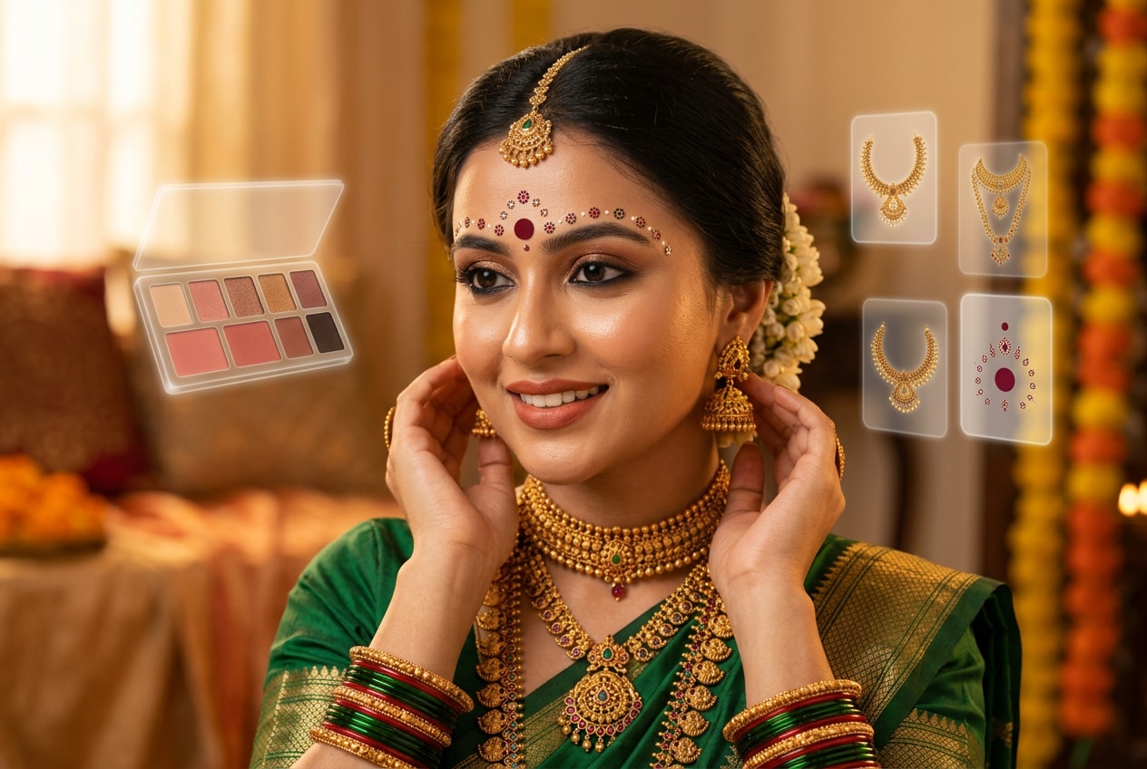 Generate flawless festive makeup and accessories