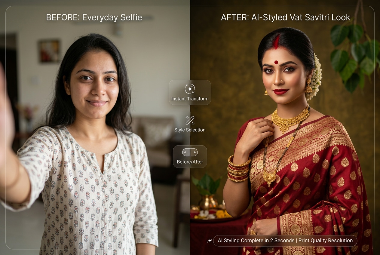 Professional quality Vat Savitri AI portraits