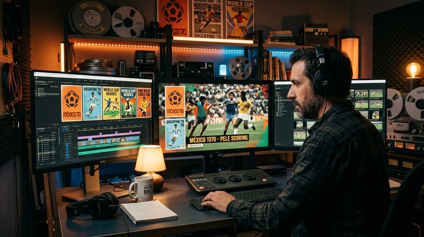 Enhance your sports video edits with retro poster graphics