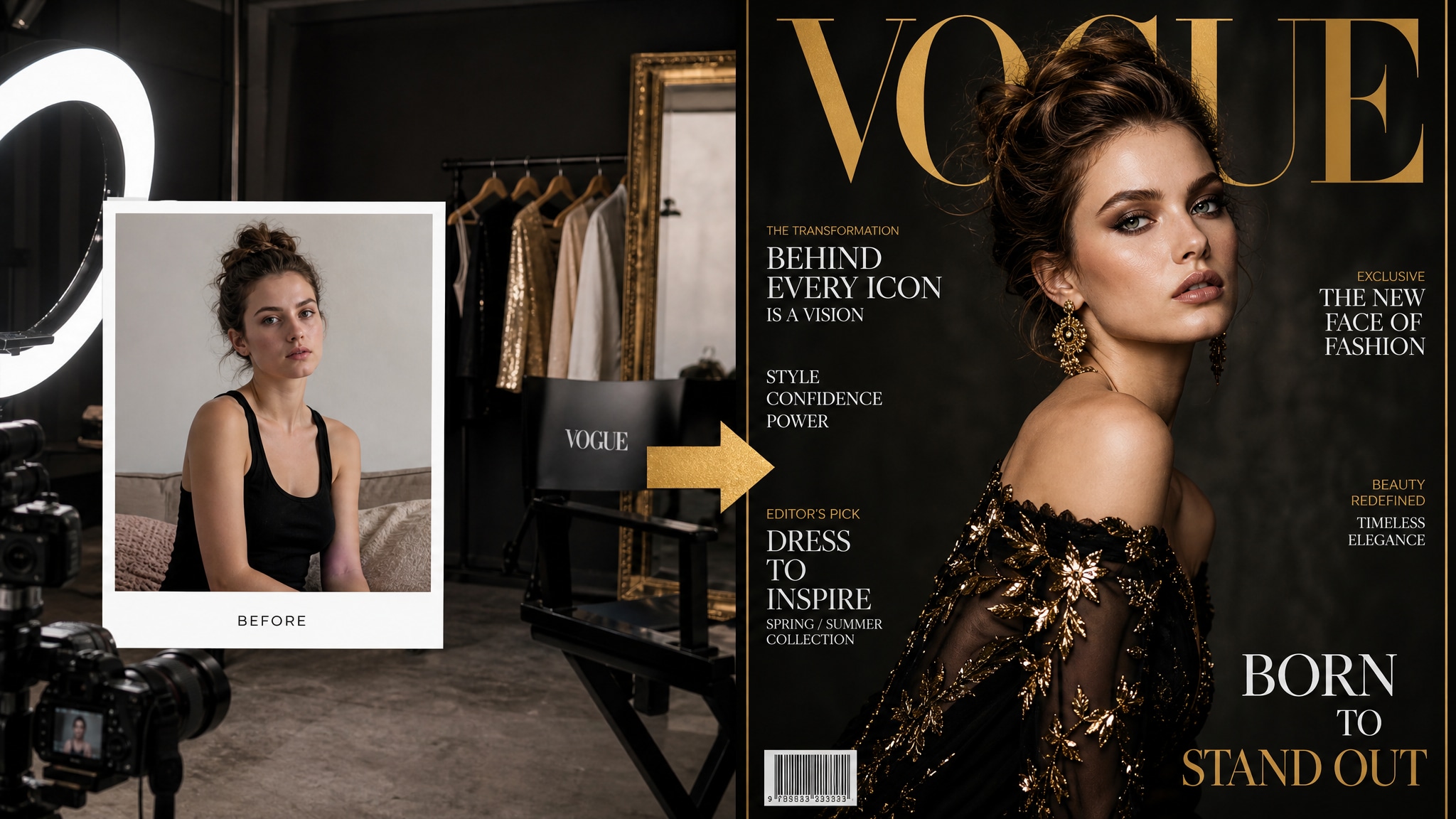 achieve professional editorial quality with vogue prompts