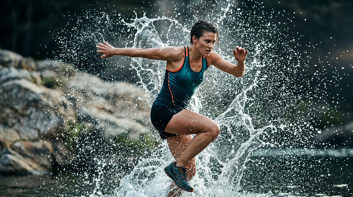 Enhance action portraits with dynamic water splashes