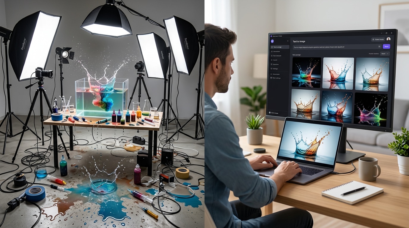 Streamline creative workflow without physical liquid mess