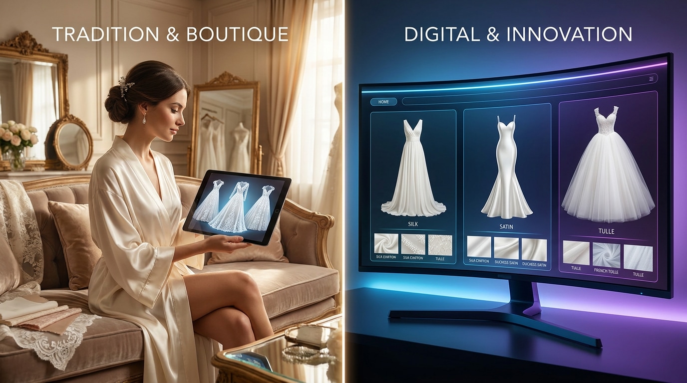 Visualize your dream bridal gown with AI prompts