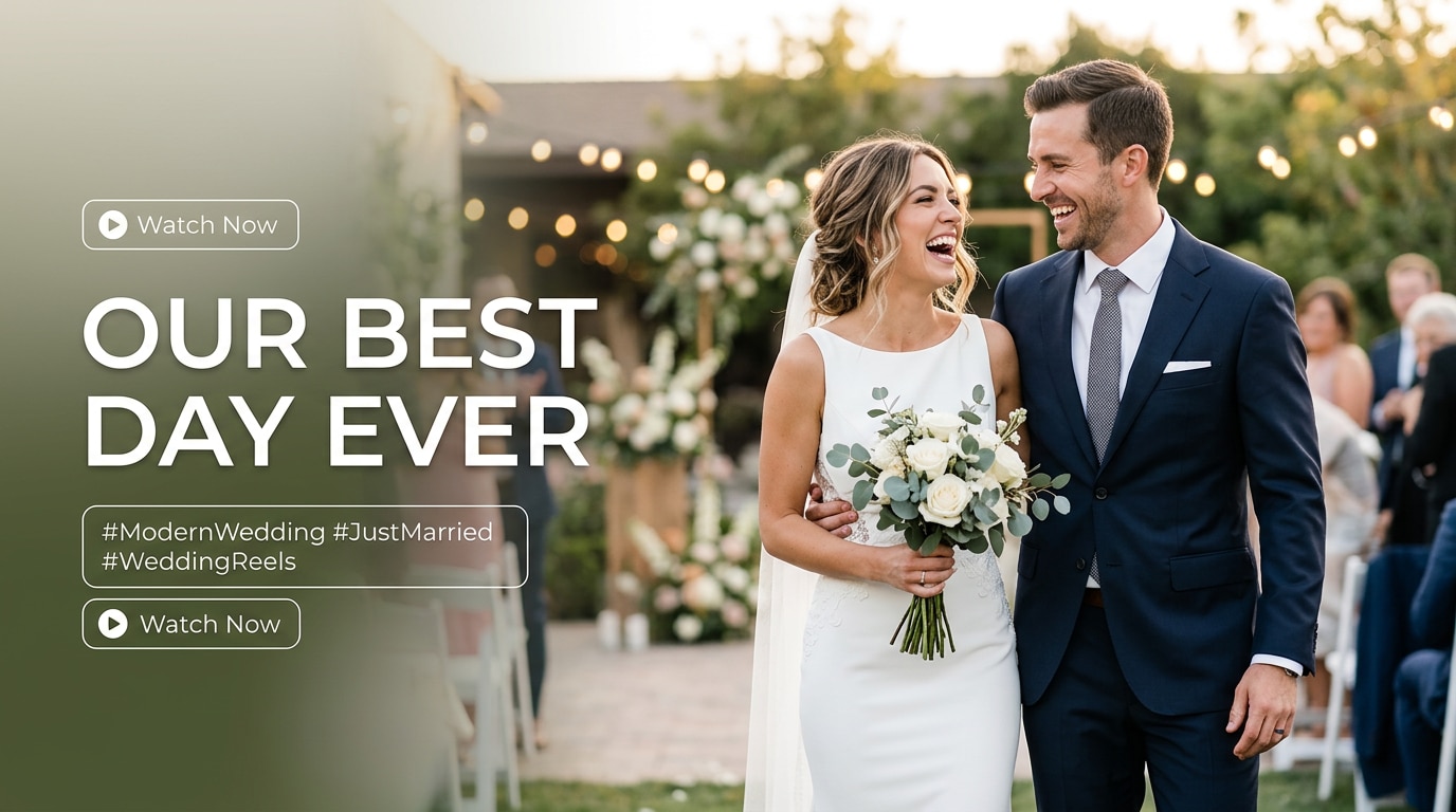 Wedding video captions for Instagram and social media