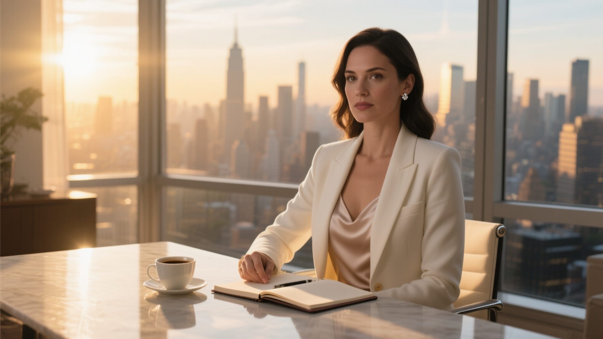 women power breakfast portrait