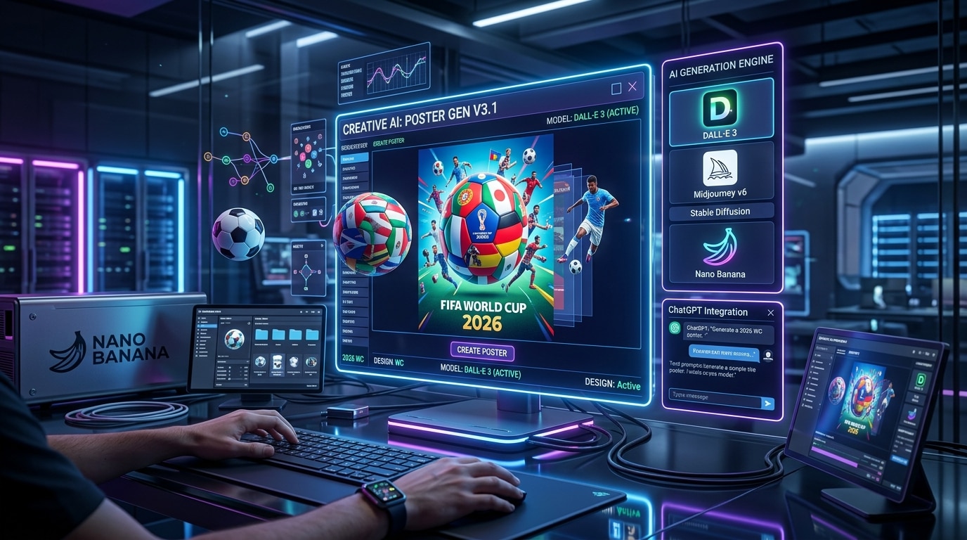 Use world cup 3d poster prompt for chatgpt with Filmora AI