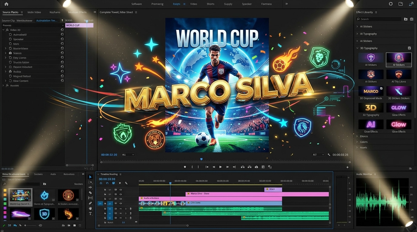 Enhance your argentina 2026 cinematic soccer poster prompt
