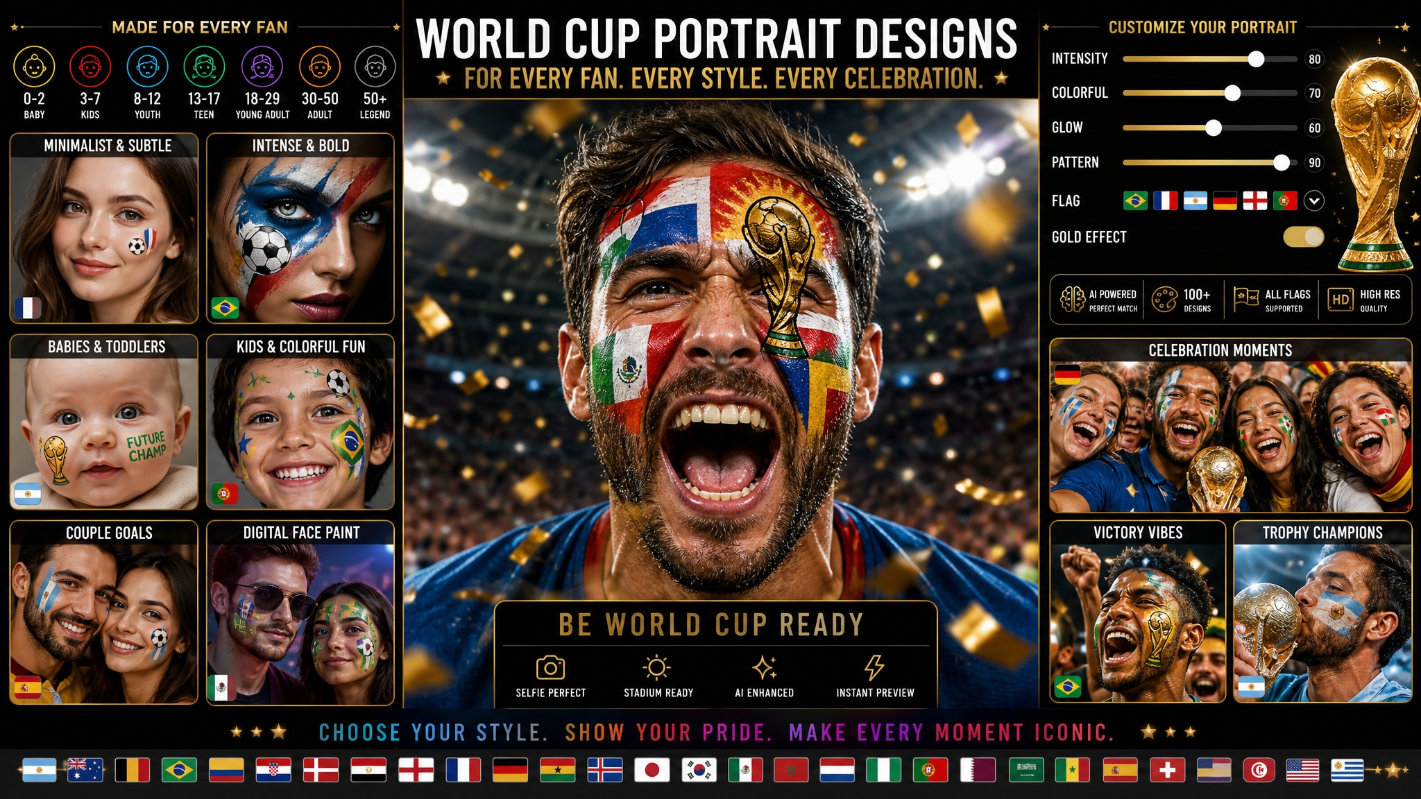 Design Unique Fan Portraits and Baby Face Paint