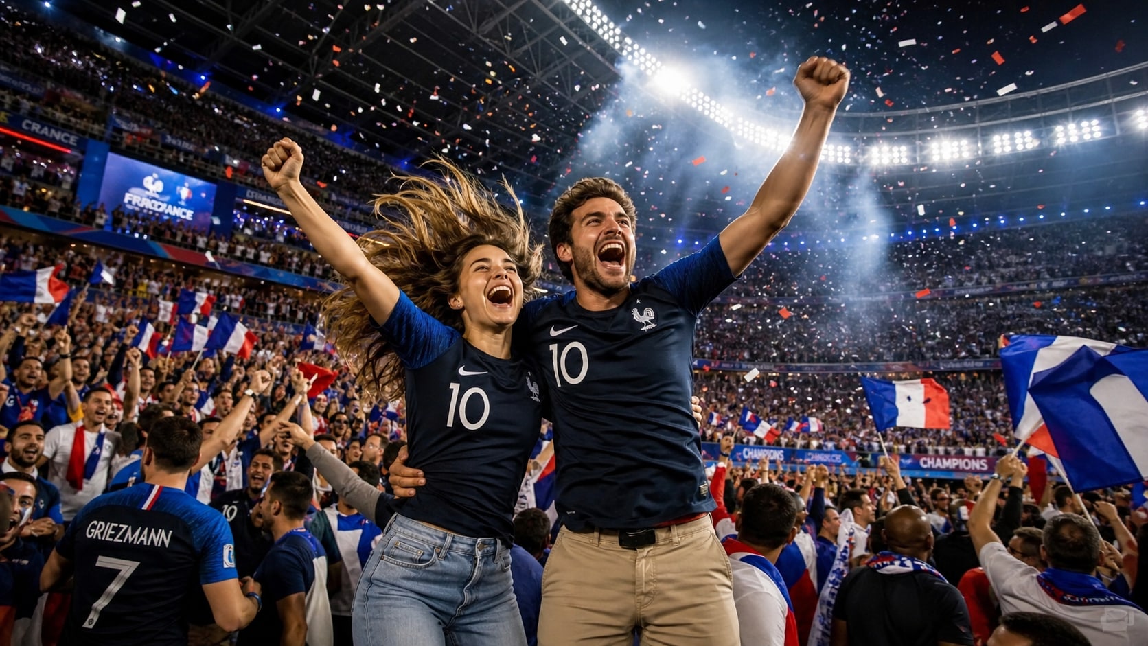 Generate realistic stadium atmosphere portraits