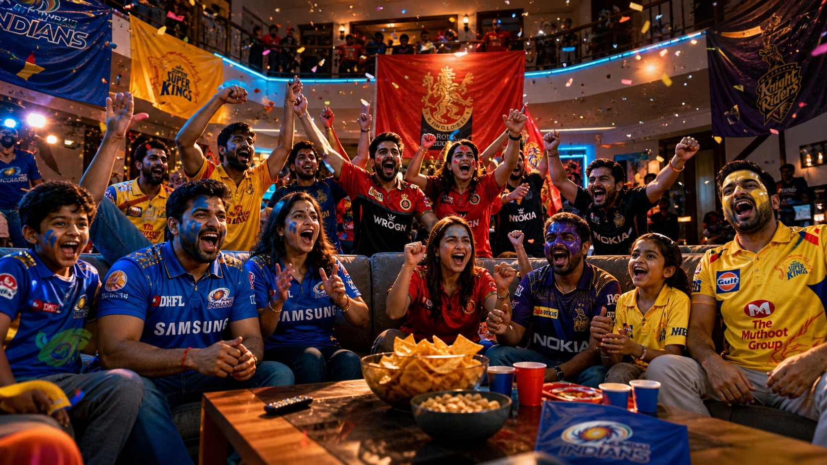 Generate authentic world cup family game day atmospheres