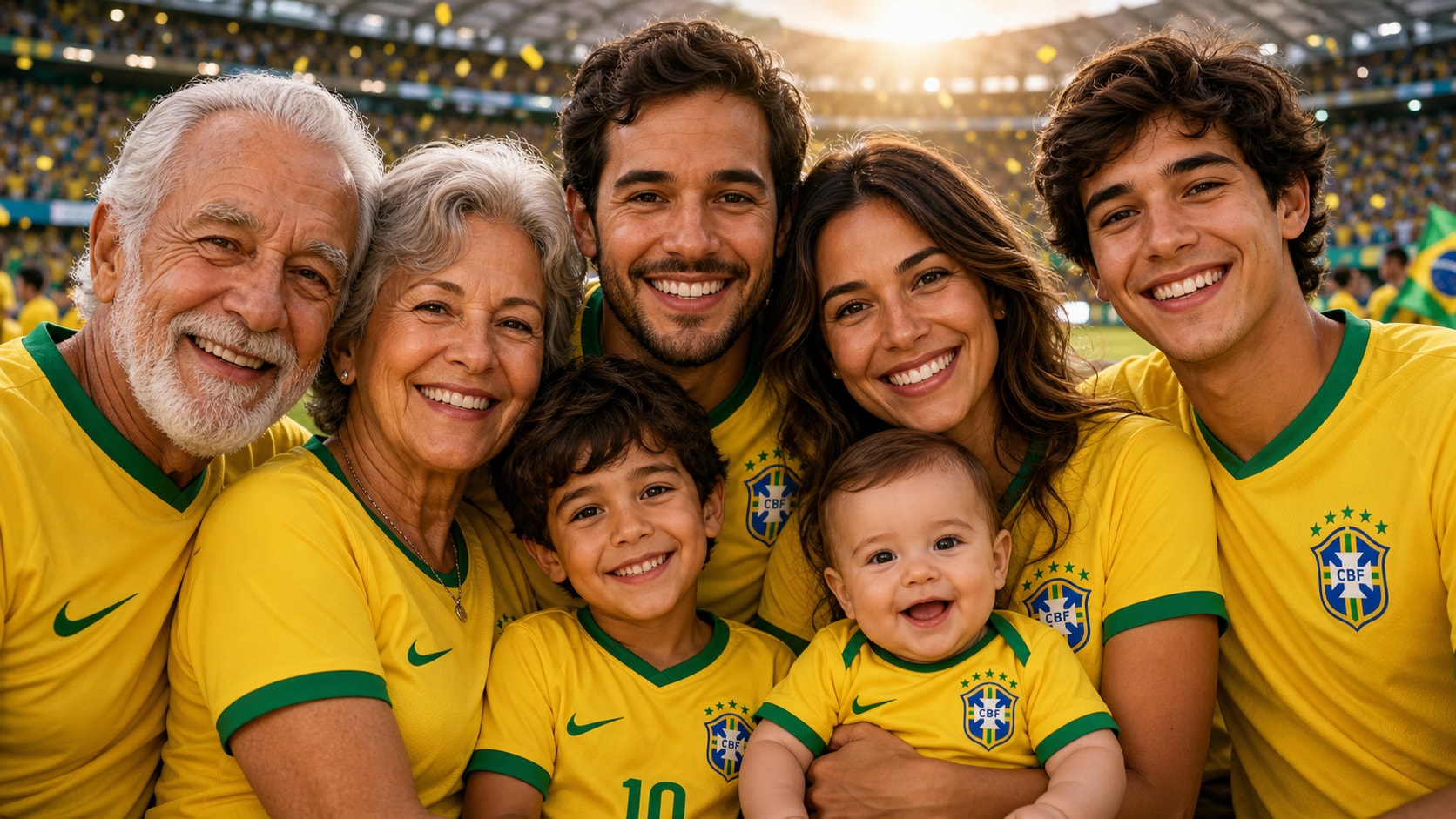 Craft the perfect multigenerational world cup family portrait