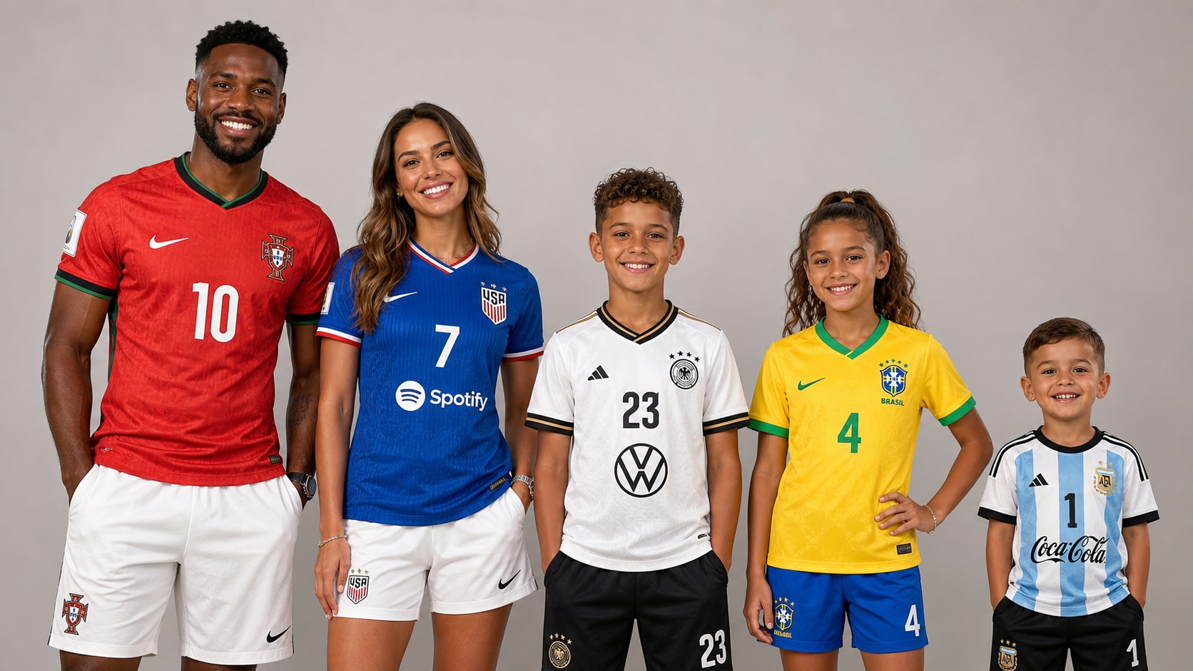 Personalize your world cup family jerseys with AI