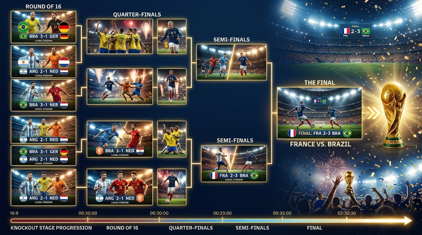 Create a visual world cup simulator with AI images