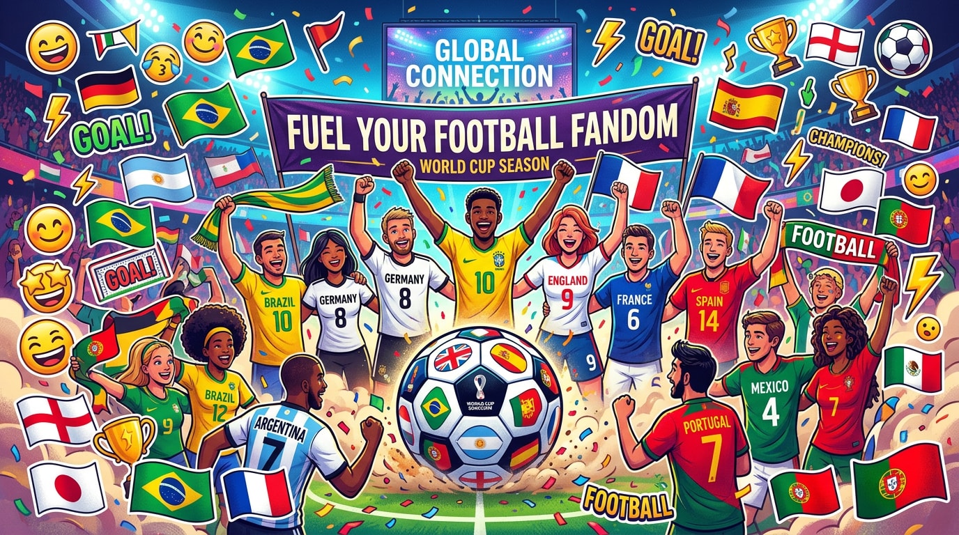 Generate fifa world cup stickers with AI
