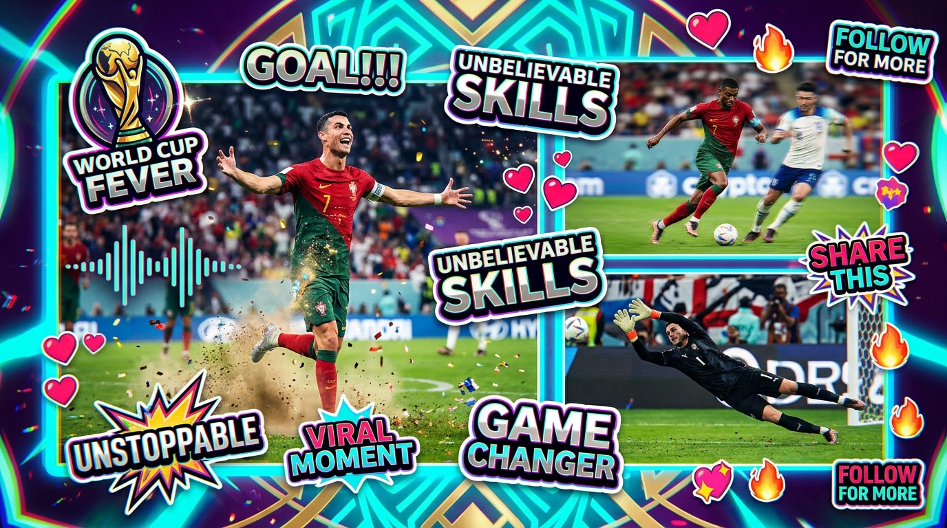 World cup sticker prompts for viral edits
