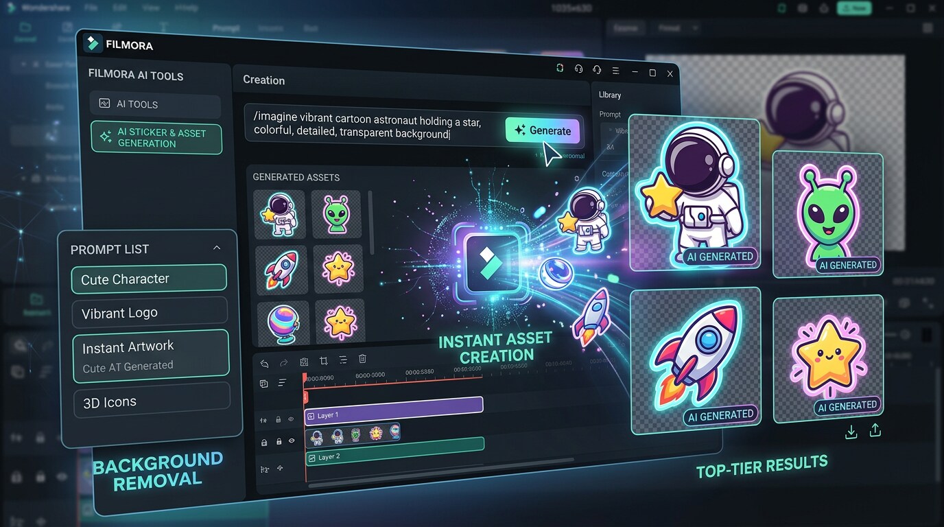 Easy AI world cup sticker generator
