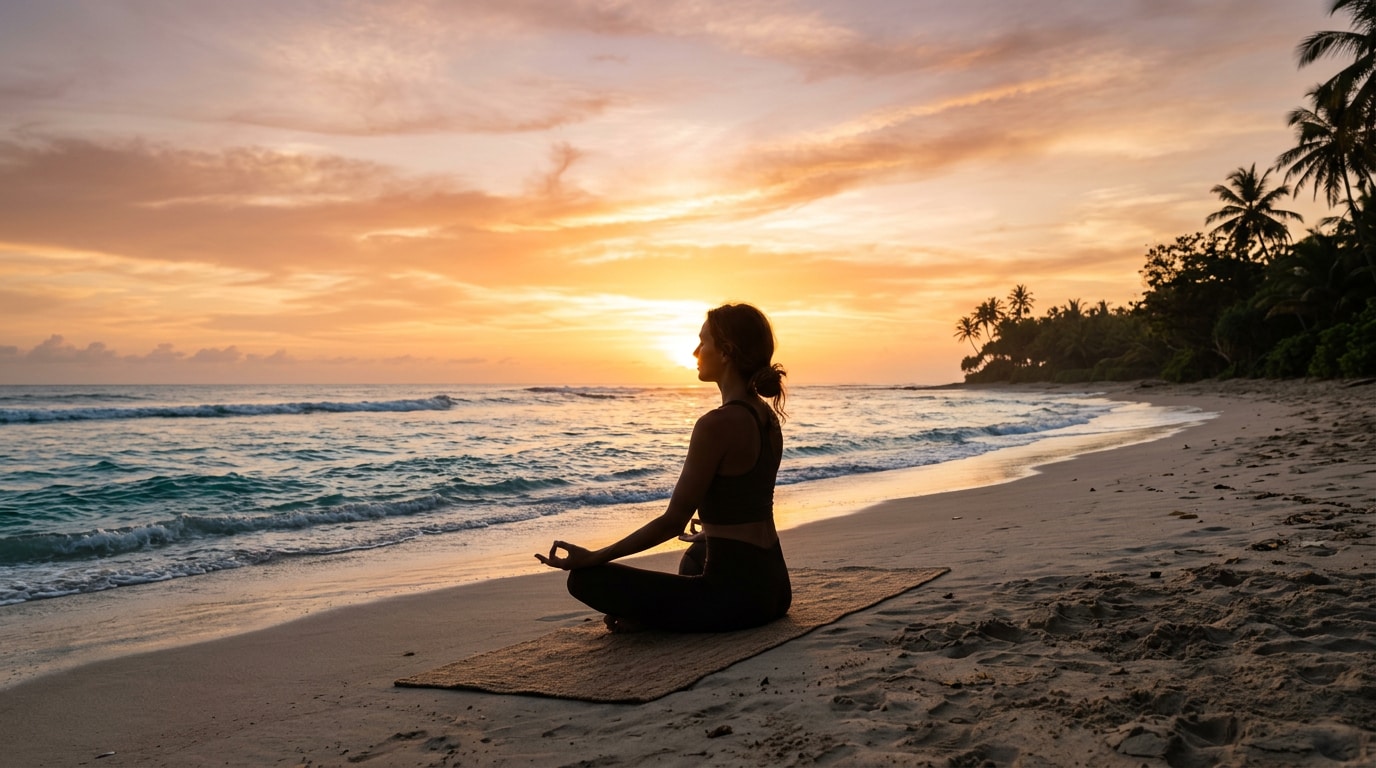 Explore outdoor settings with yoga ai photos