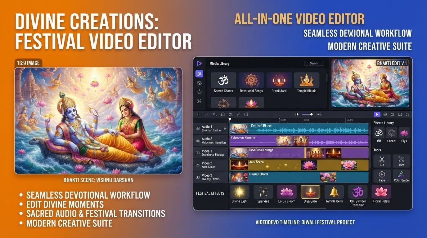 All in one editor for yogini ekadashi videos