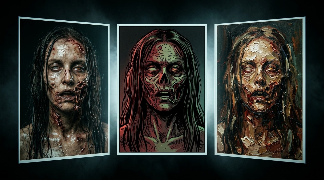 Access powerful AI models for easy zombie makeup prompts
