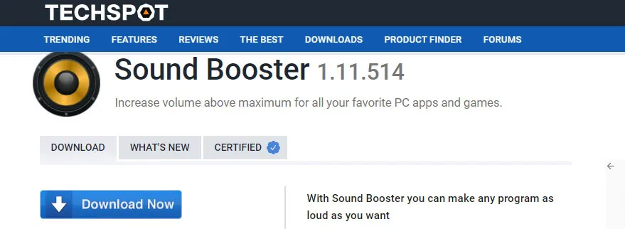 sound booster windows 10 free