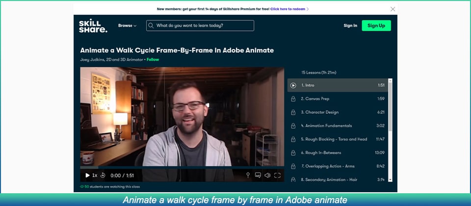 animate a walk cycle frame by frame