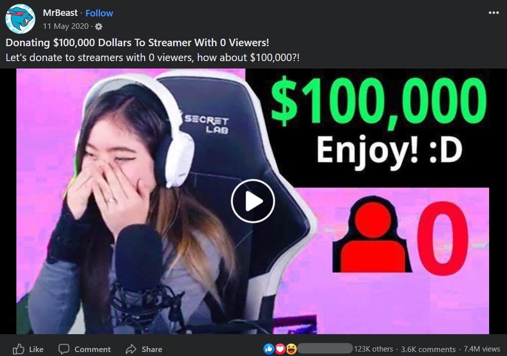 Donating $100,000 to Streamers with 0 Viewers!