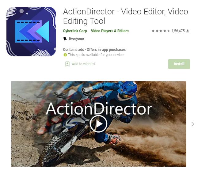 ActionDirector Videoeditor