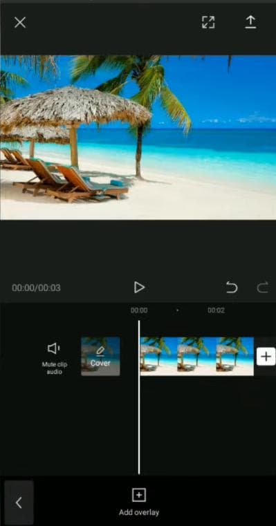 add video background using capcut - add overlay
