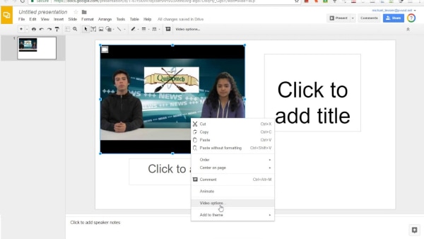 come aggiungere video di youtube a google slides tramite ricerca e selezione