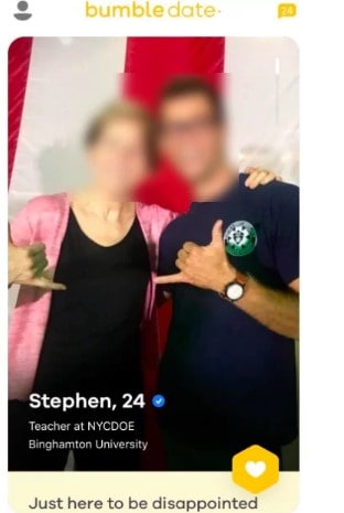 bumble bio disappointment 